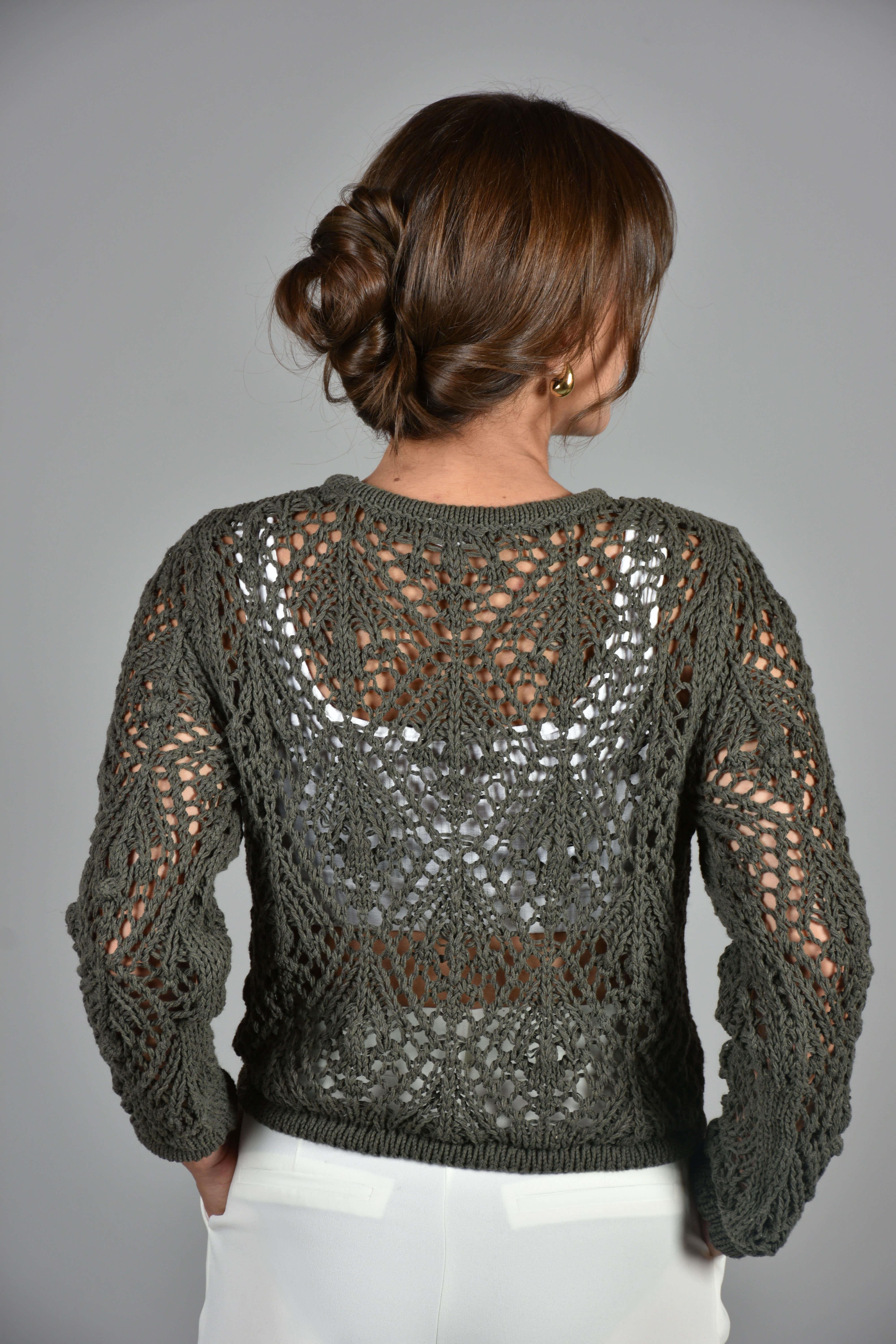 Uzun Kollu Örme Triko