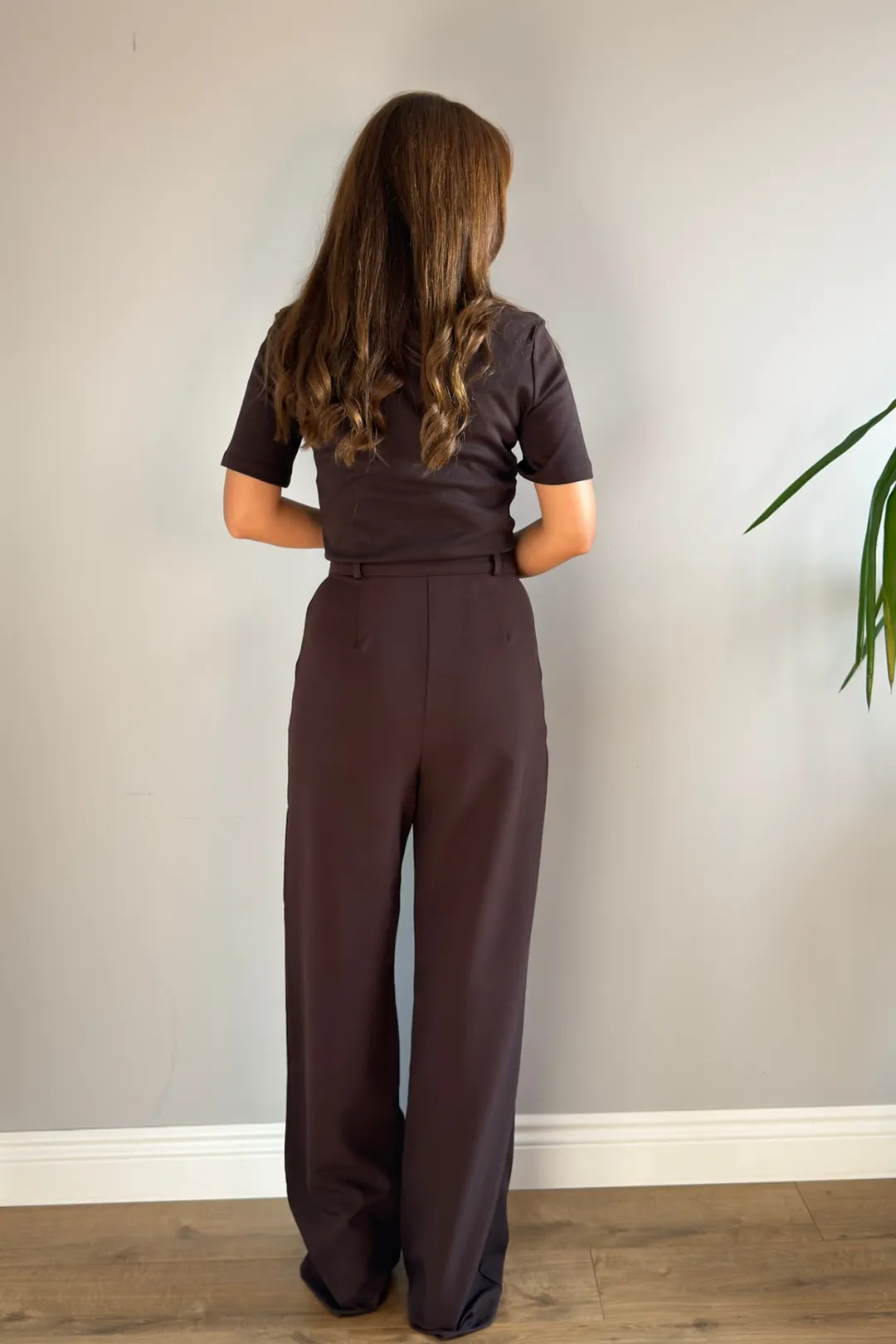 KLASİK DÜZ KESİM PANTOLON - Kahverengi