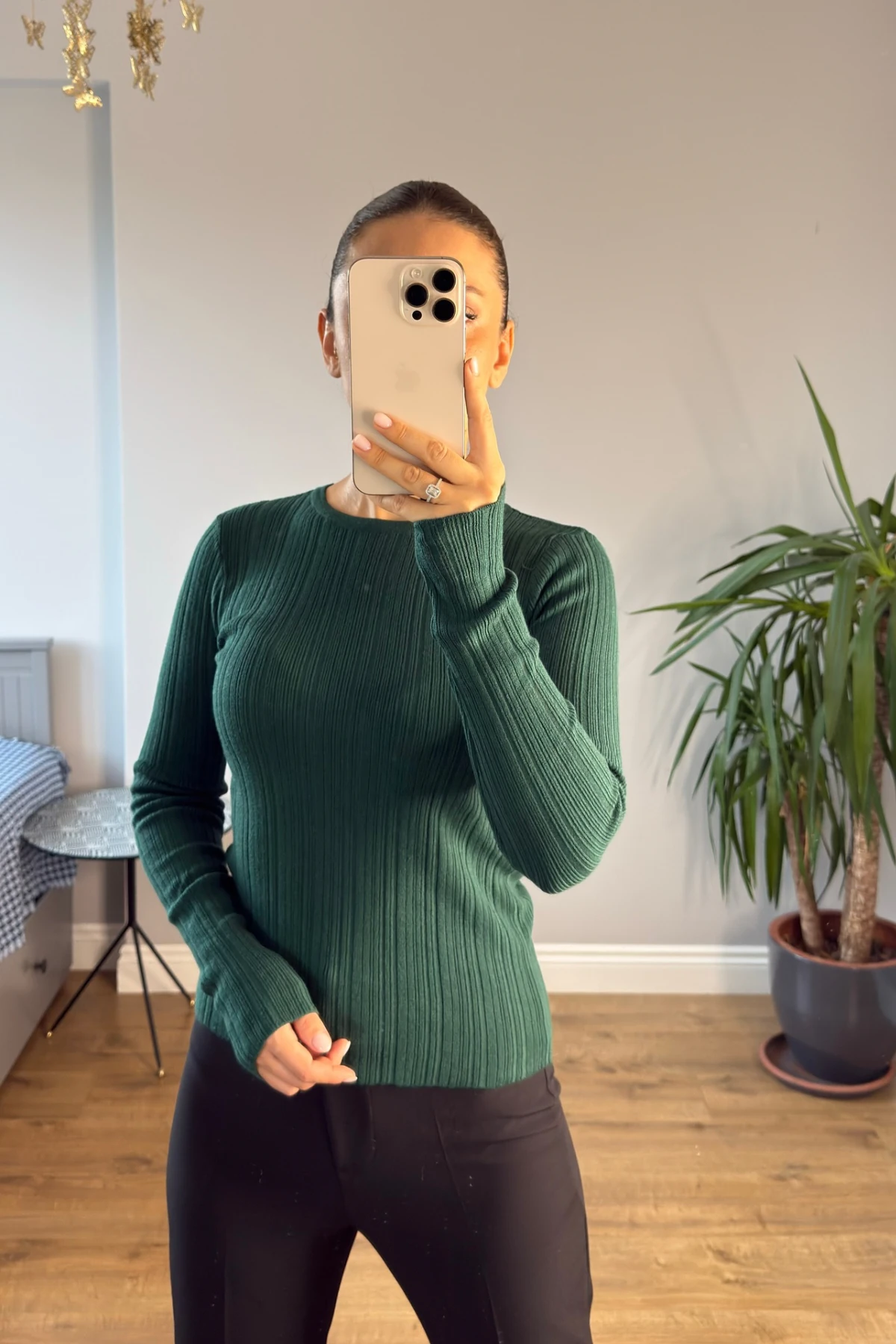 BİSİKLET YAKA FİTİLLİ KAZAK