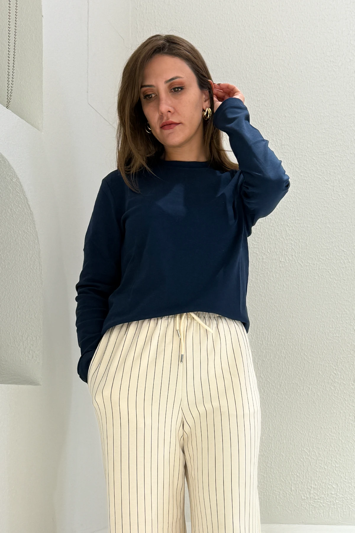 ÇİZGİLİ JOGGER PANTALON