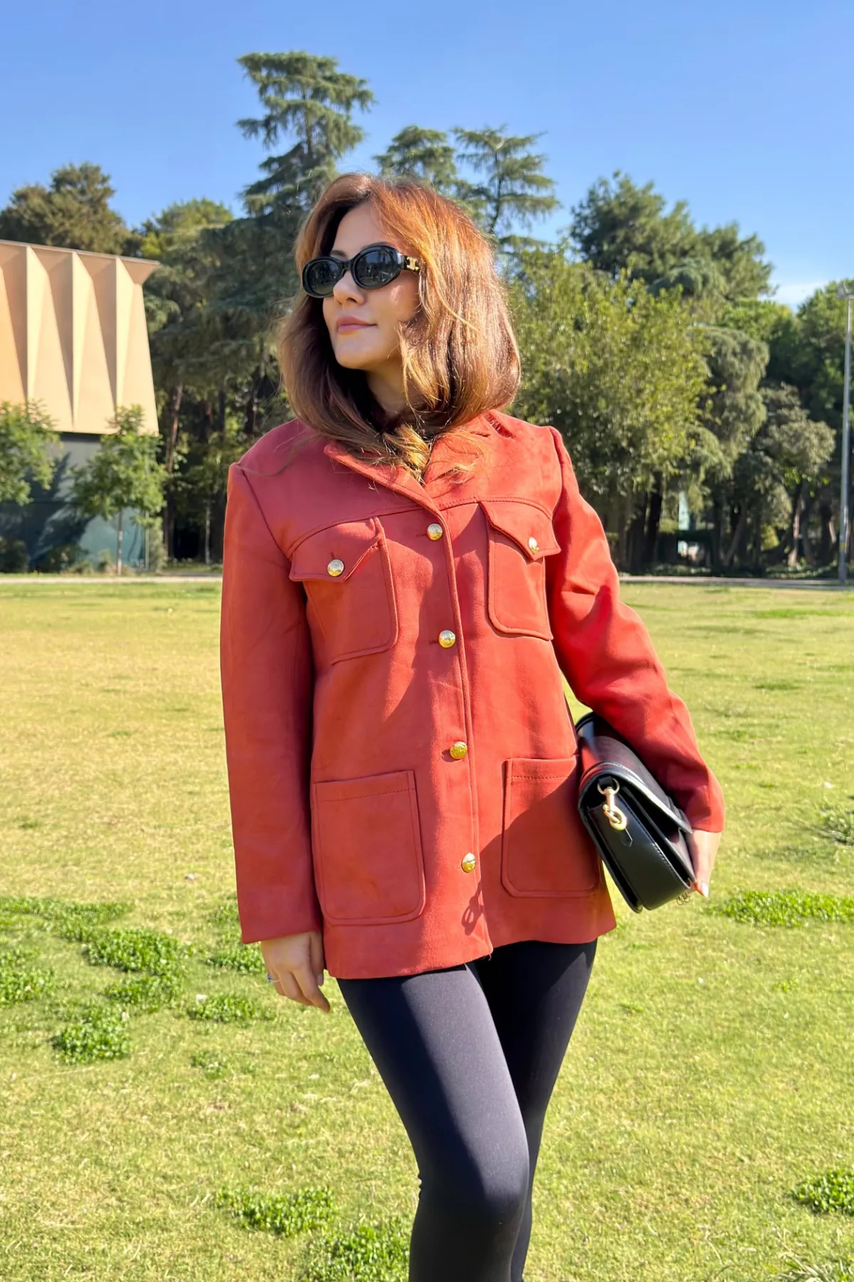 CEP DETAYLI SÜET CEKET