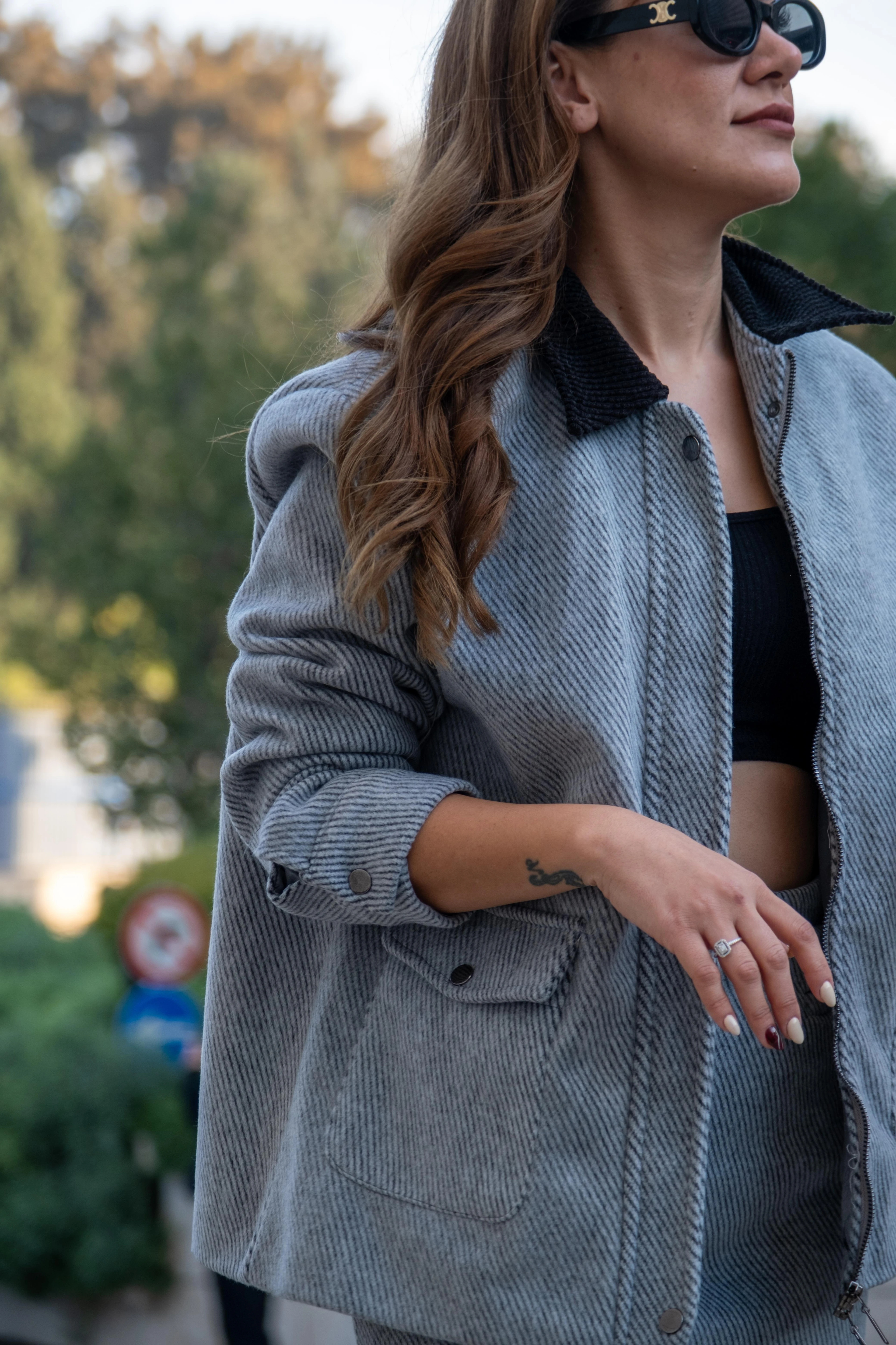 Kaşe Kumaş Etek Ceket Takım