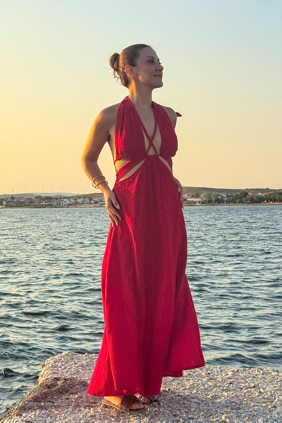 BONA DEA UZUN ELBİSE