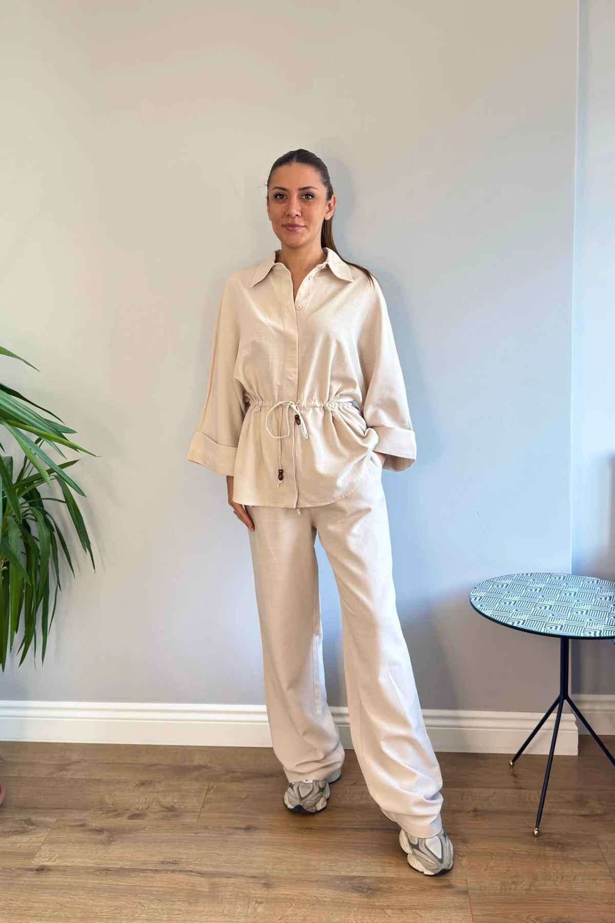 KETEN SAFARİ GÖMLEK