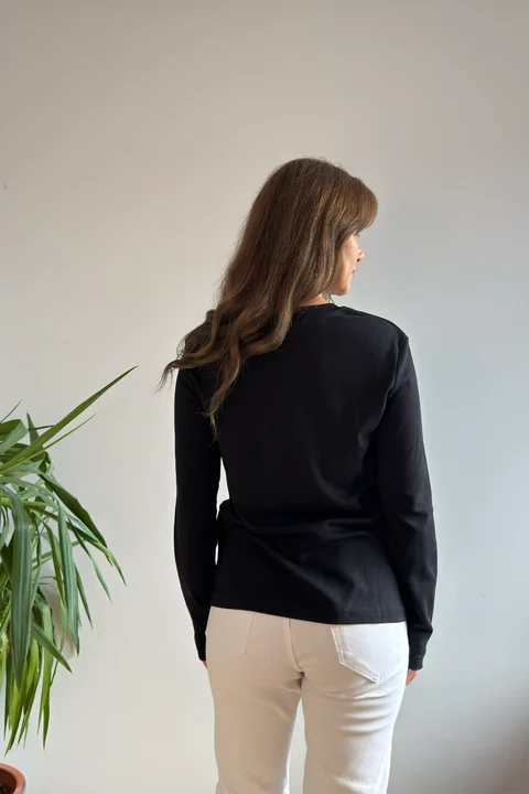FİT BASİC BLUZ - Siyah