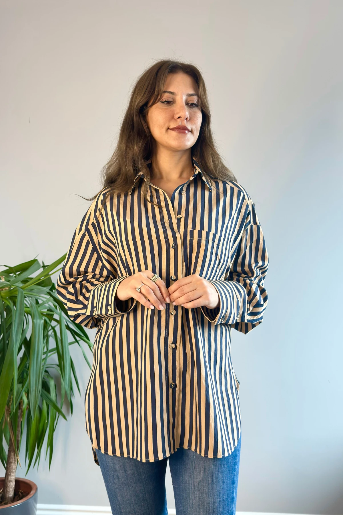 MİLANO ÇİZGİLİ GÖMLEK