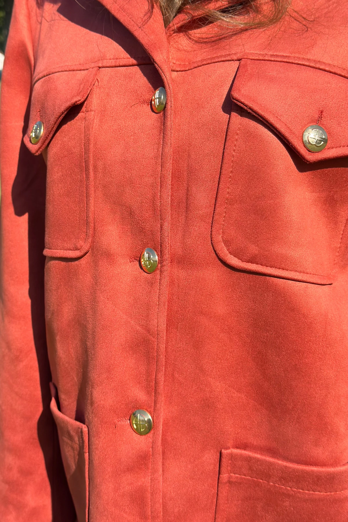 CEP DETAYLI SÜET CEKET