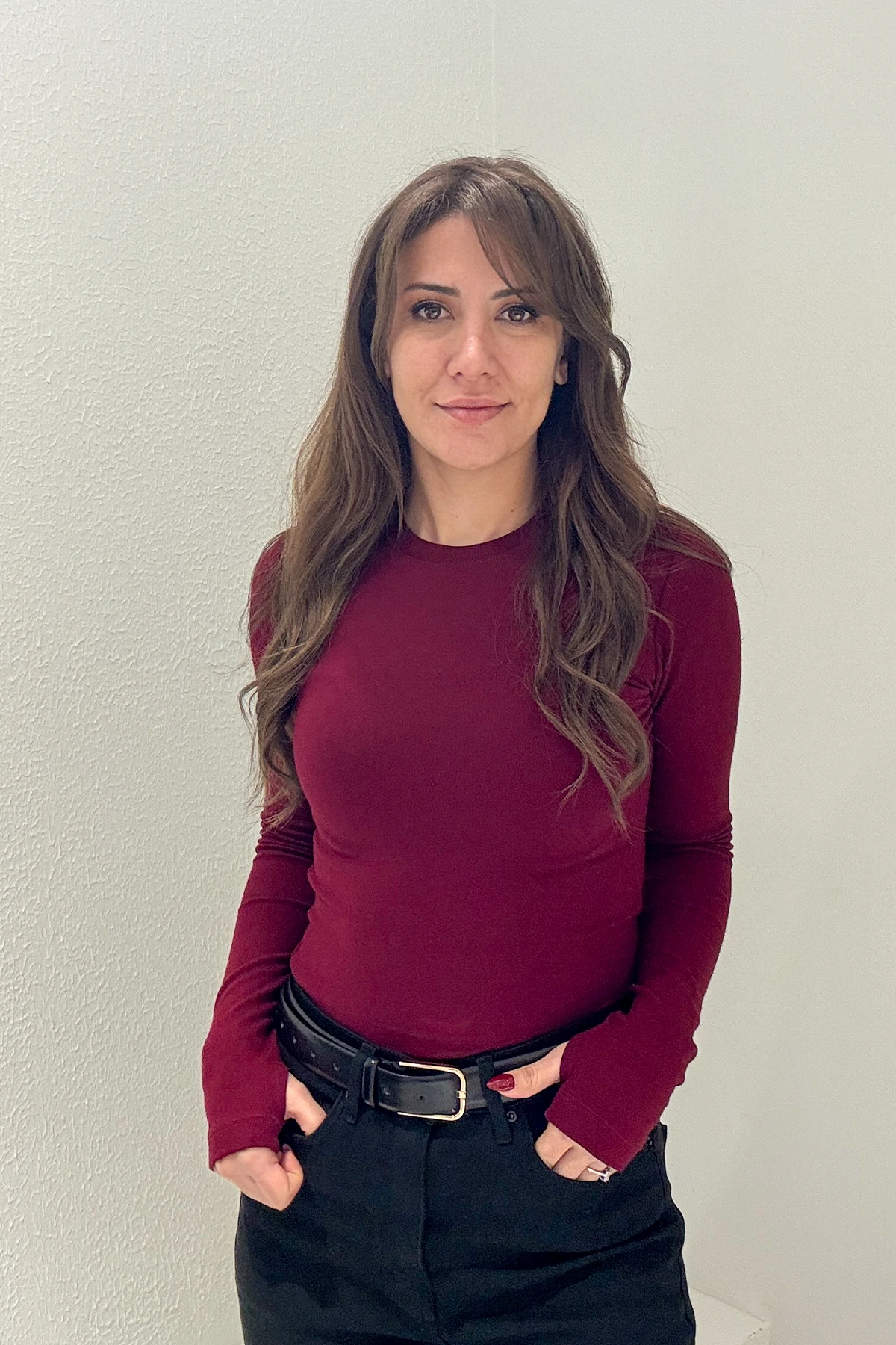 PARMAK DETAY UZUN KOLLU BODY