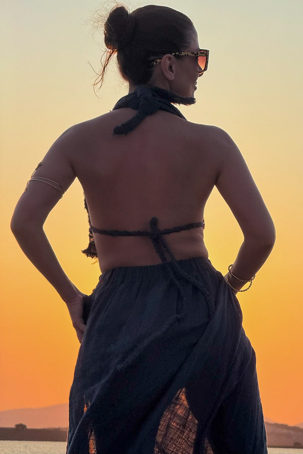 ŞORTLU YIRTMAÇLI MÜSLİN ETEK