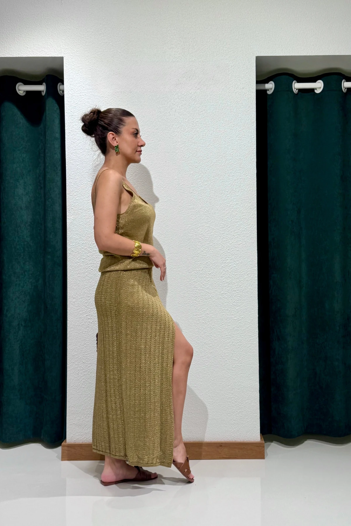 KRUVAZE SİMLİ ETEK