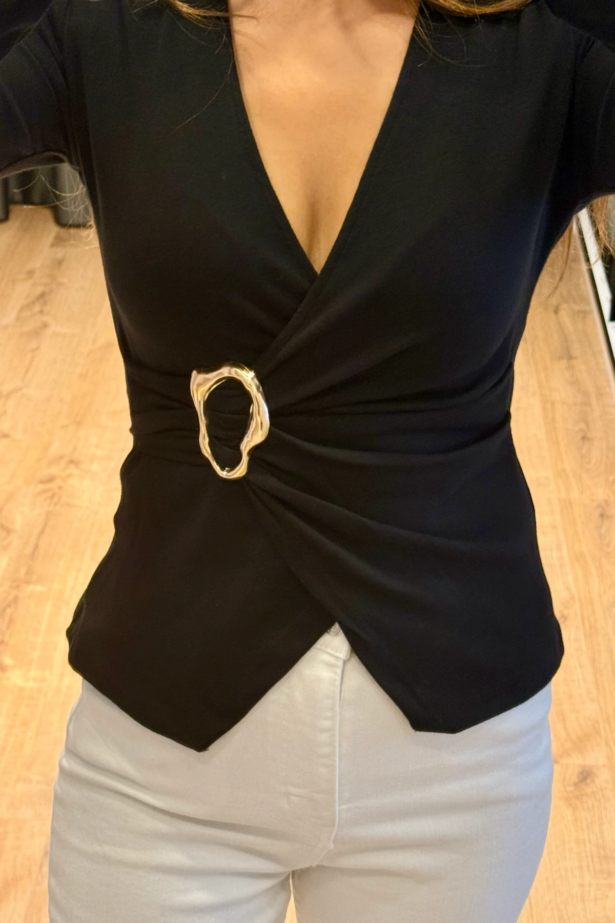 GOLD TOKALI KRUVAZE BLUZ