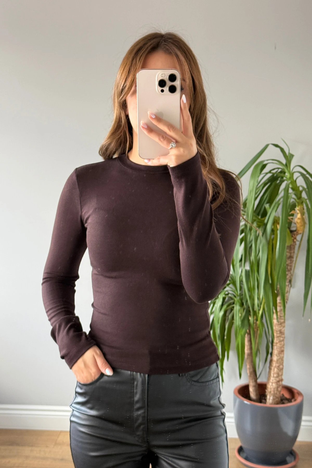 BUZY UZUN KOL BODY - Kahverengi