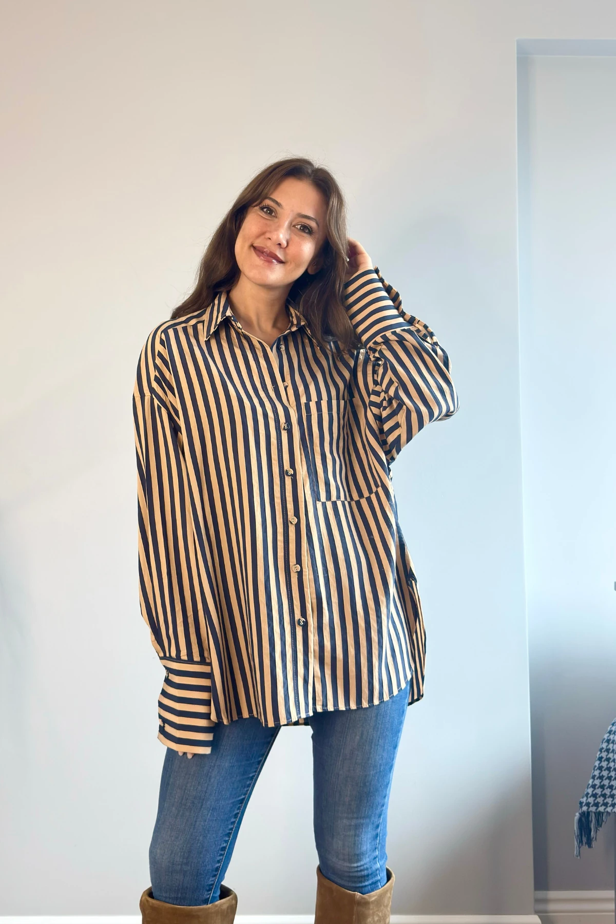 MİLANO ÇİZGİLİ GÖMLEK