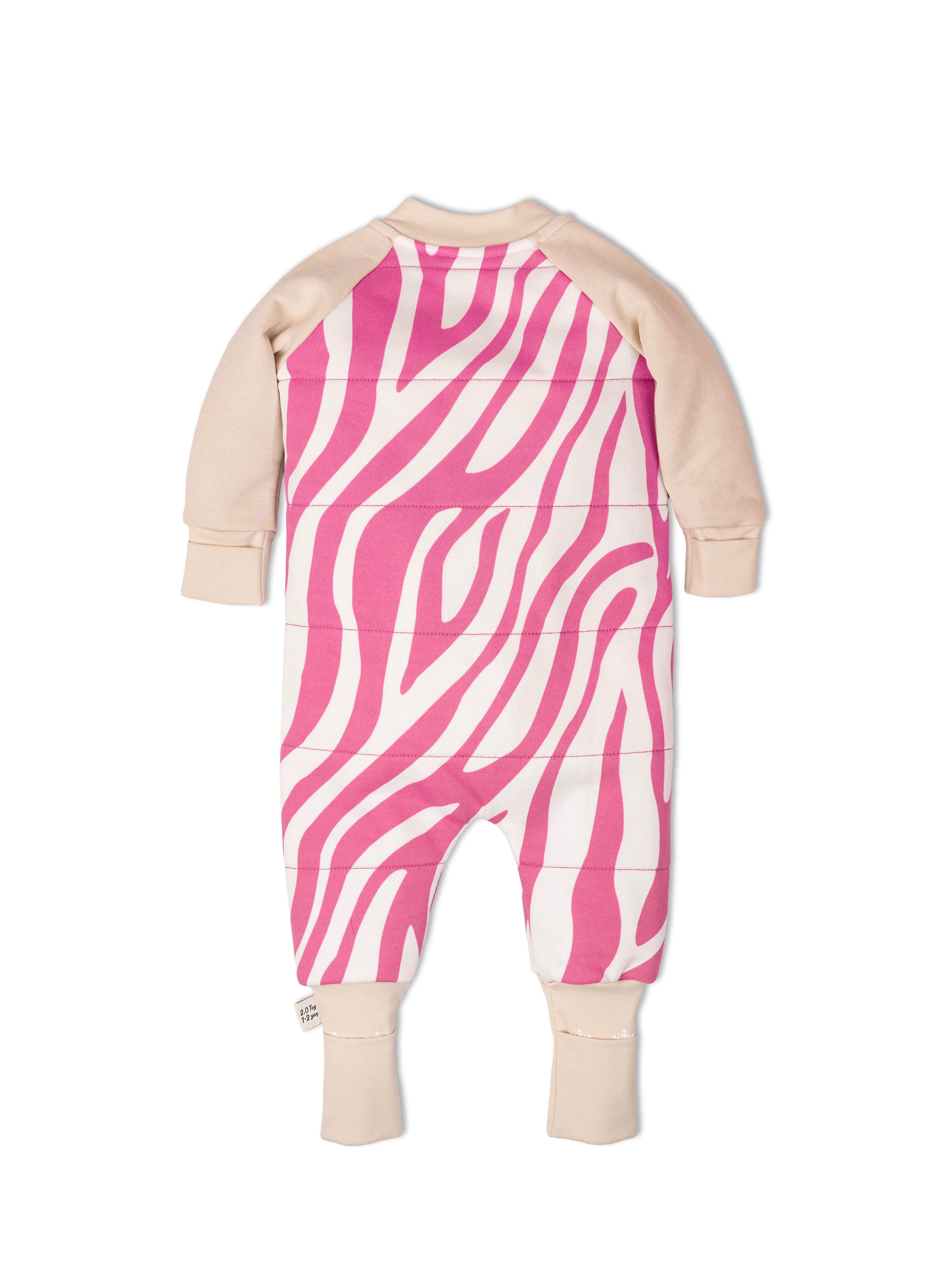 Pembe Zebra 2.0 Tog %100 Pamuk Uyku Tulumu