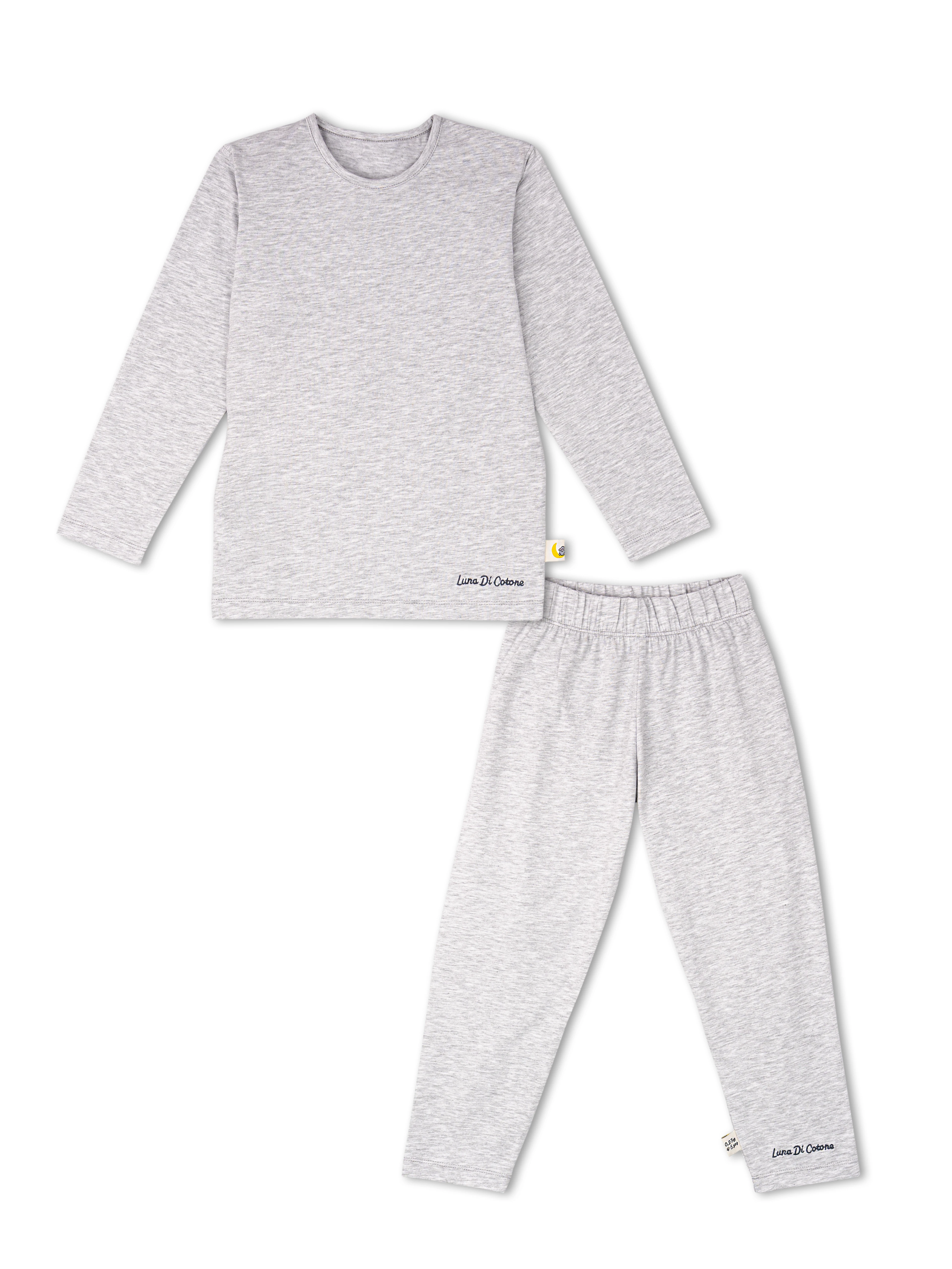 Gri Melanj 0.2 Tog Organik Pamuk Gece & Gündüz İkili Takım