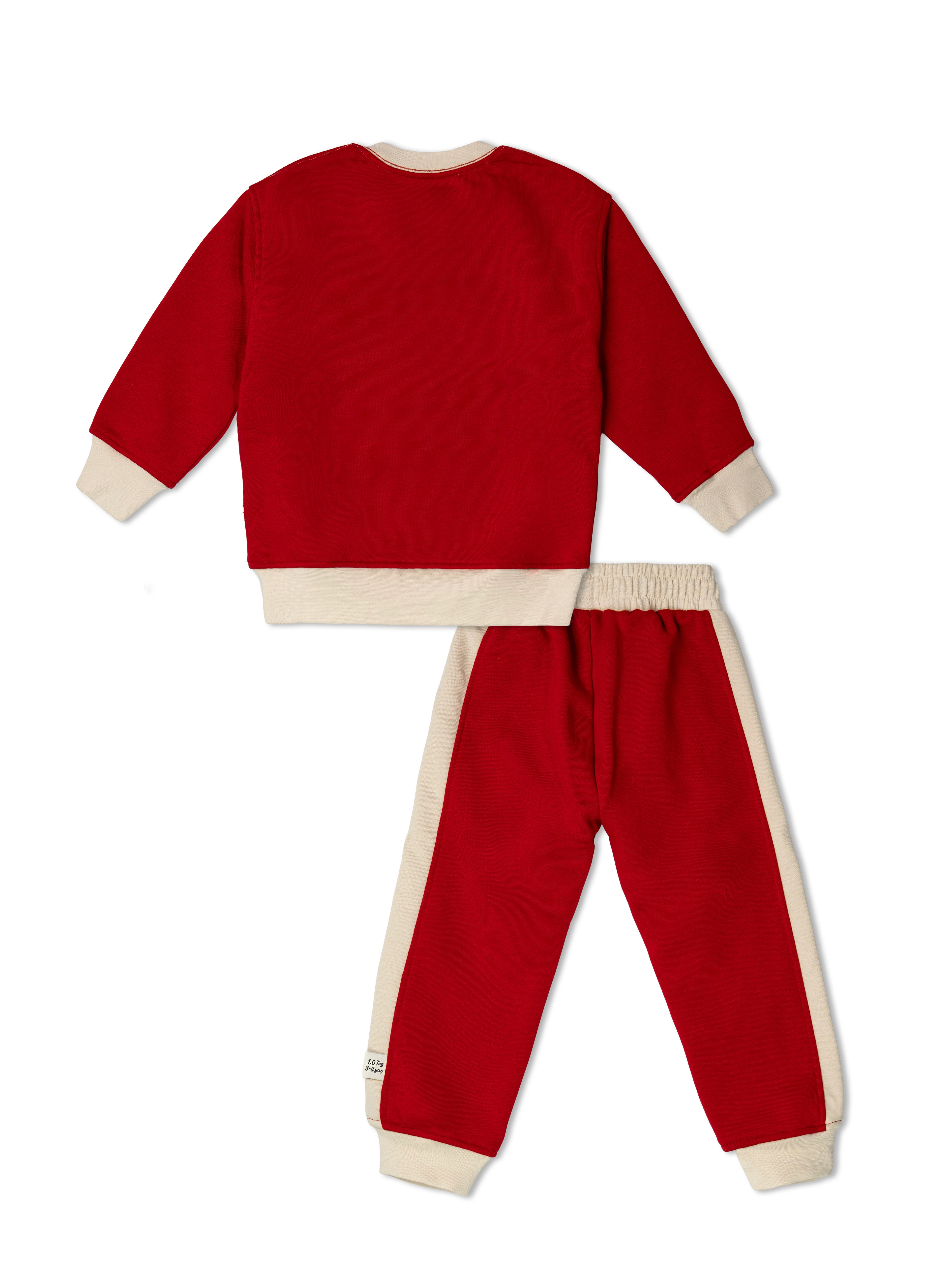 Kırmızı 1.0 Tog %100 Pamuk Gece&Gündüz İkili Takım