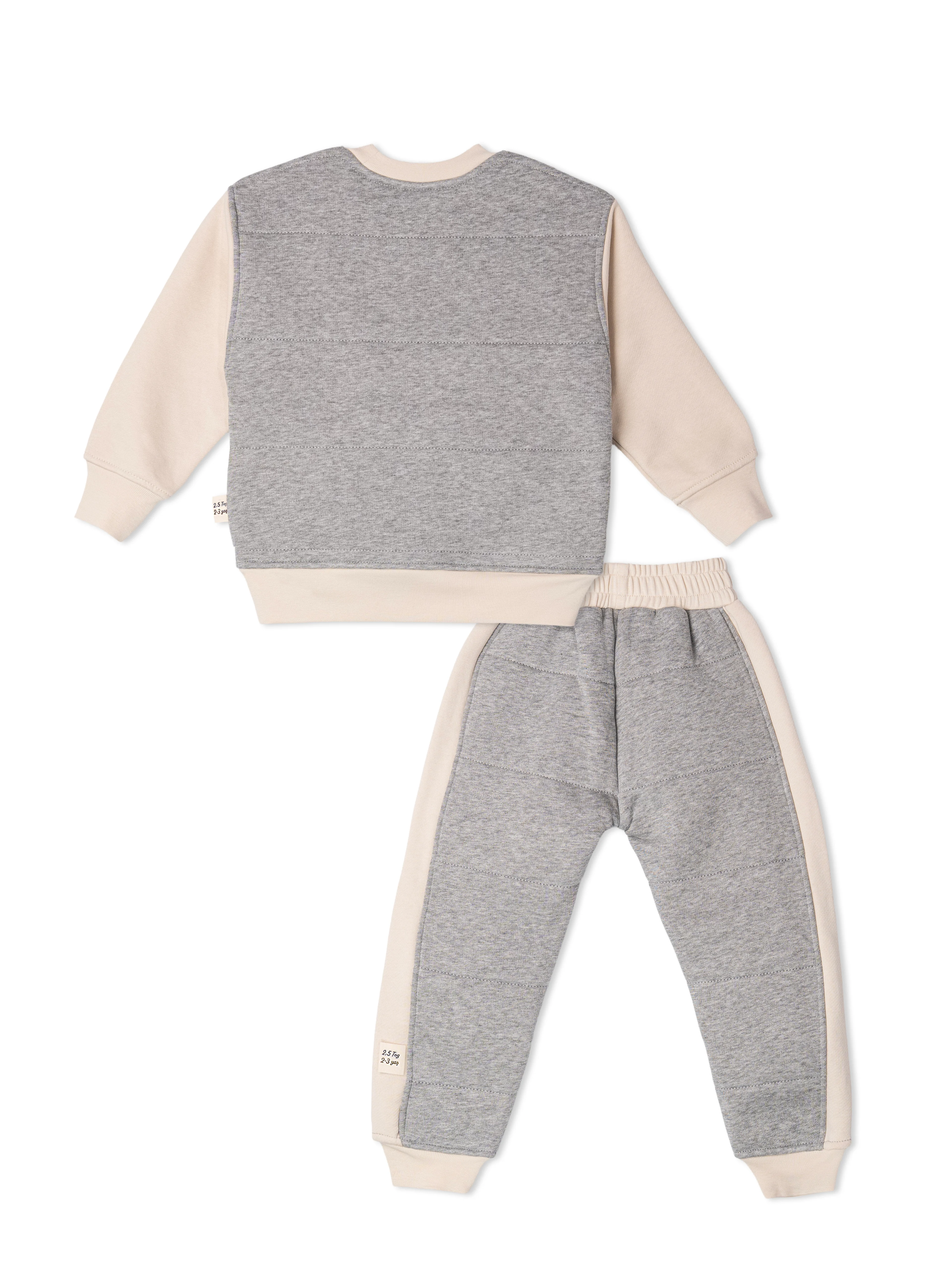 Gri 2.5 Tog %100 Pamuk Gece&Gündüz İkili Takım