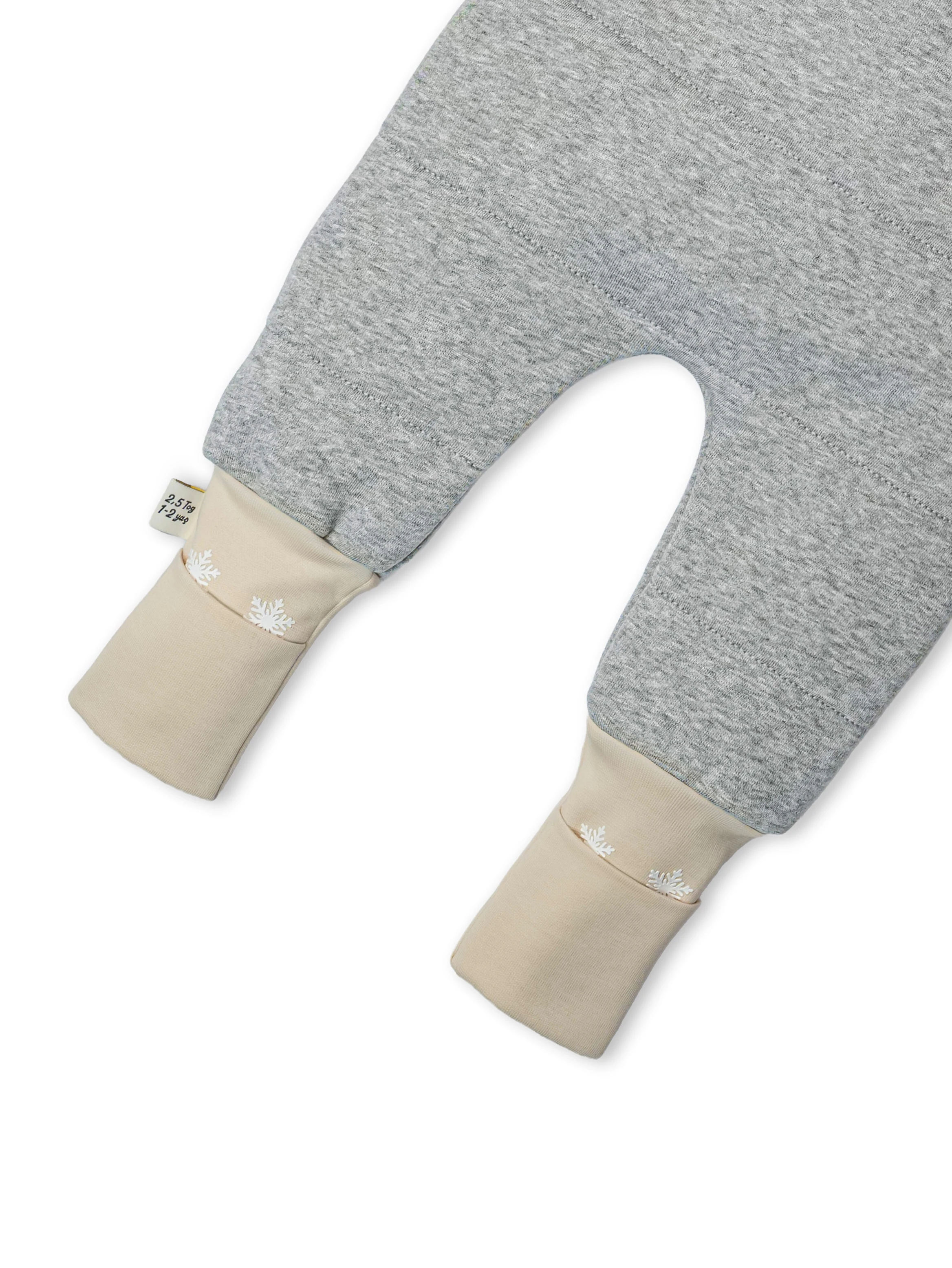 Gri Melanj 2.5 Tog %100 Pamuk Uyku Tulumu