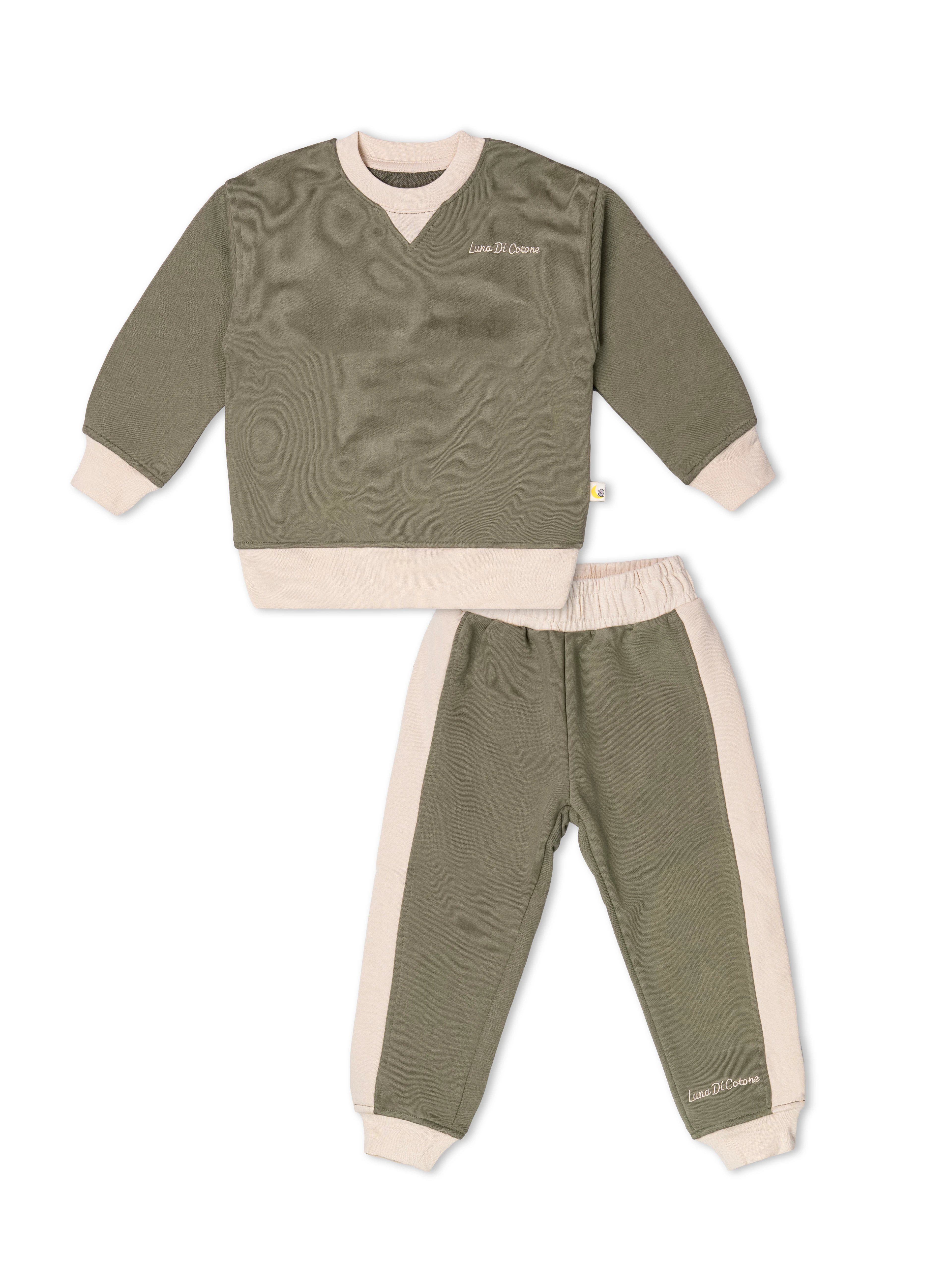 Zeytin Yeşili 1.0 Tog %100 Pamuk Gece & Gündüz İkili Takım