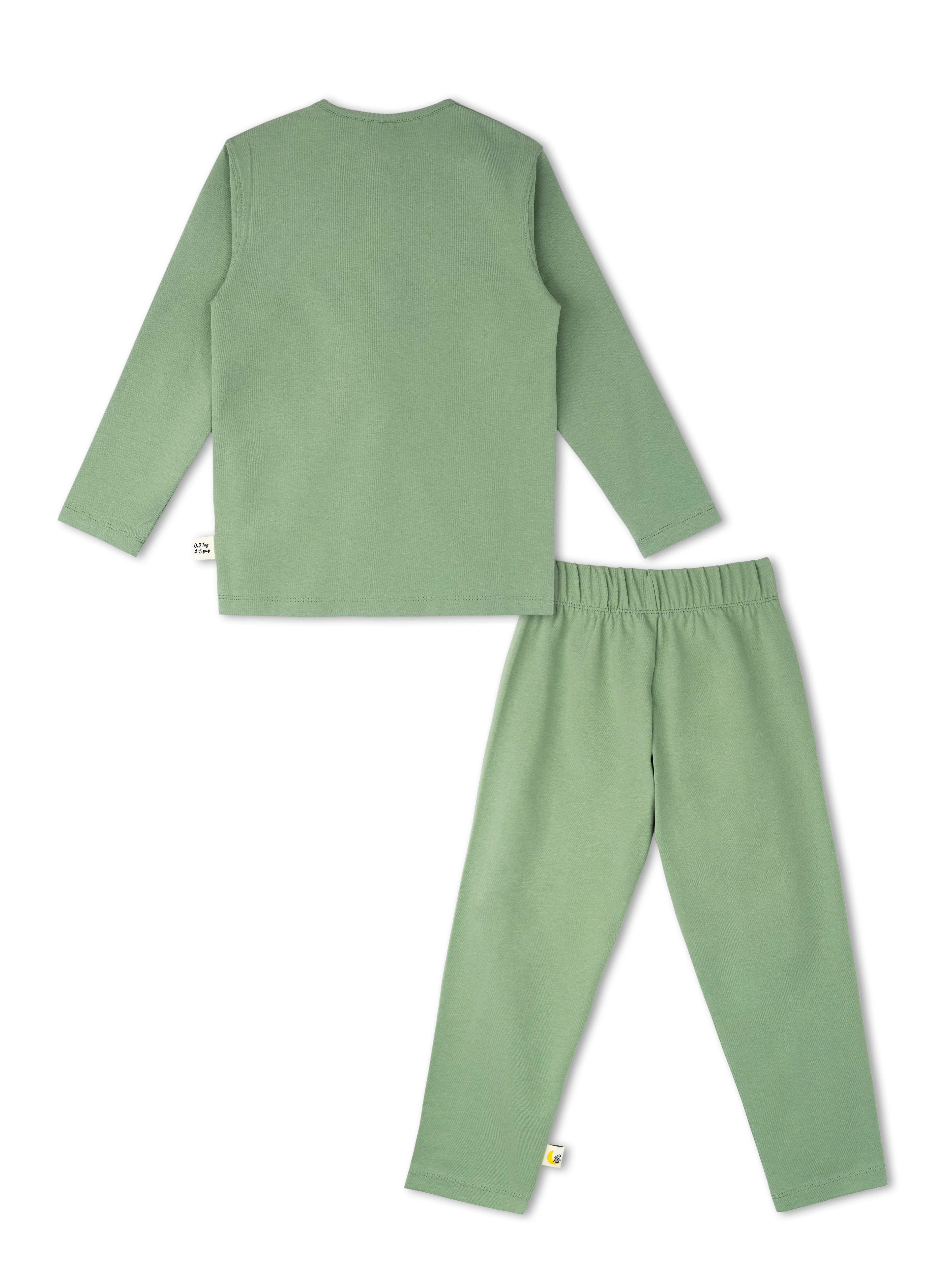 Çağla Yeşili 0.2 Tog Organik Pamuk Gece & Gündüz İkili Takım