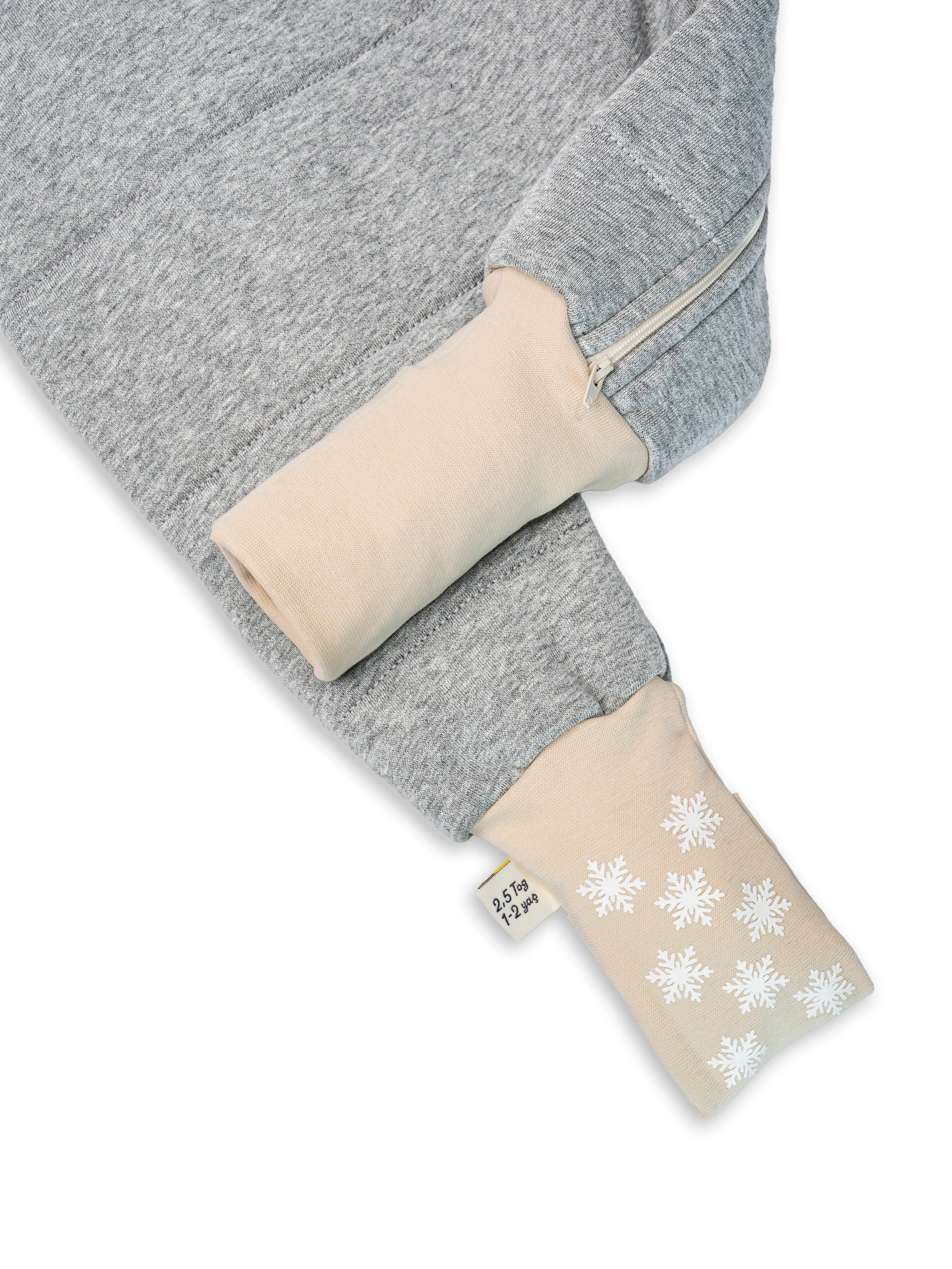 Gri Melanj 2.5 Tog %100 Pamuk Uyku Tulumu