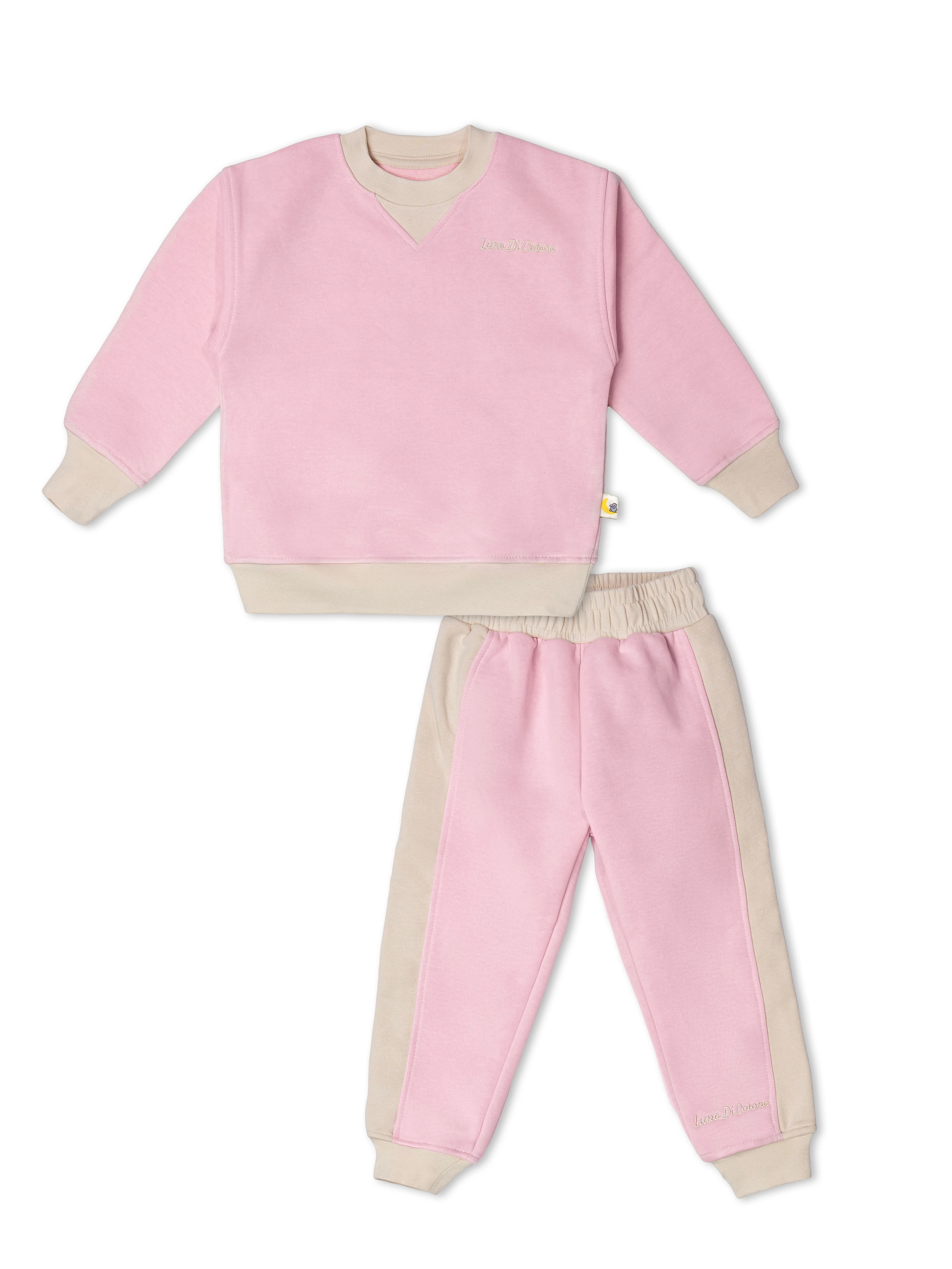 Pudra Pembe 1.0 Tog %100 Pamuk Gece & Gündüz İkili Takım