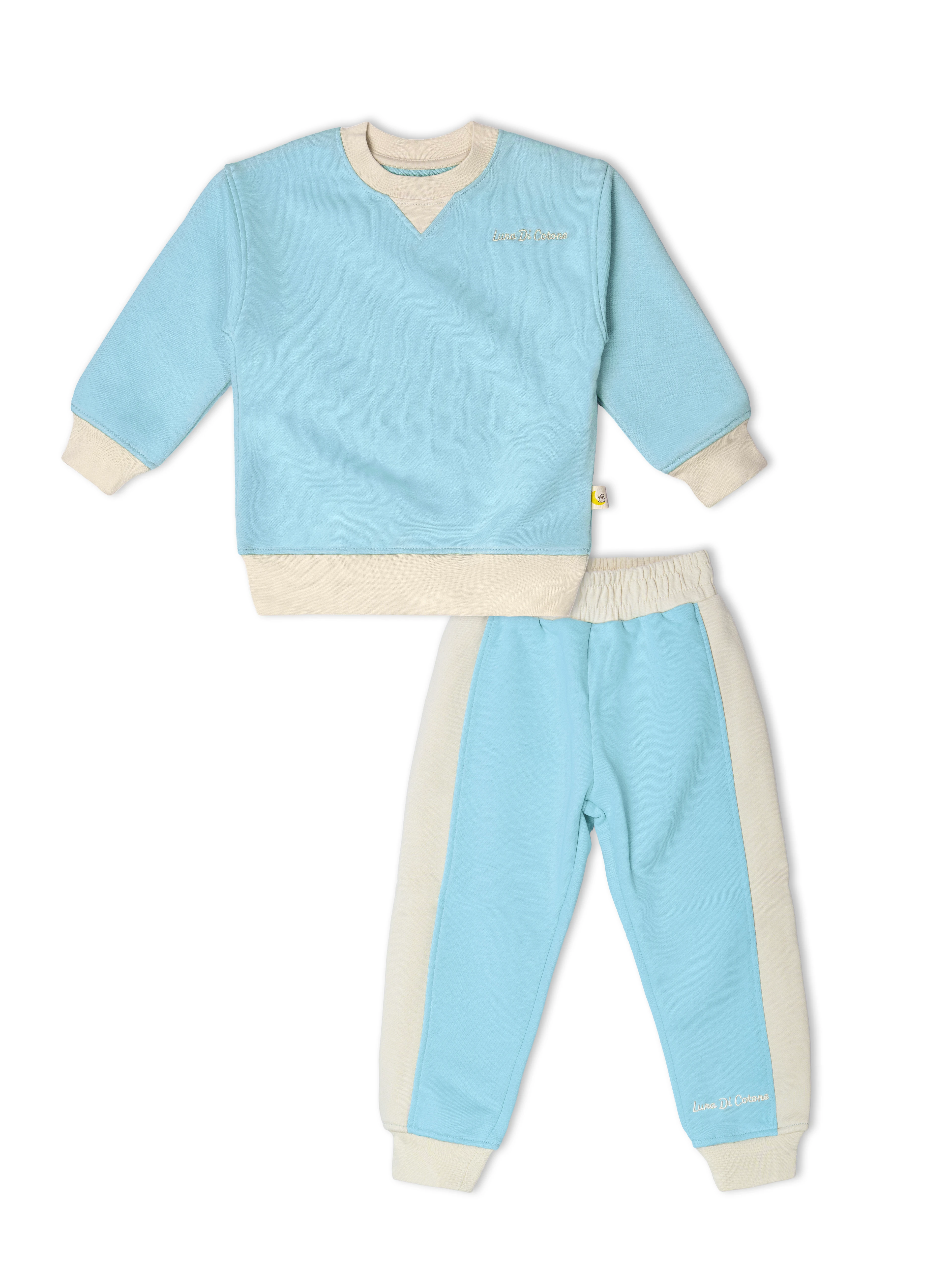 Bebek Mavisi 1.0 Tog %100 Pamuk Gece&Gündüz İkili Takım