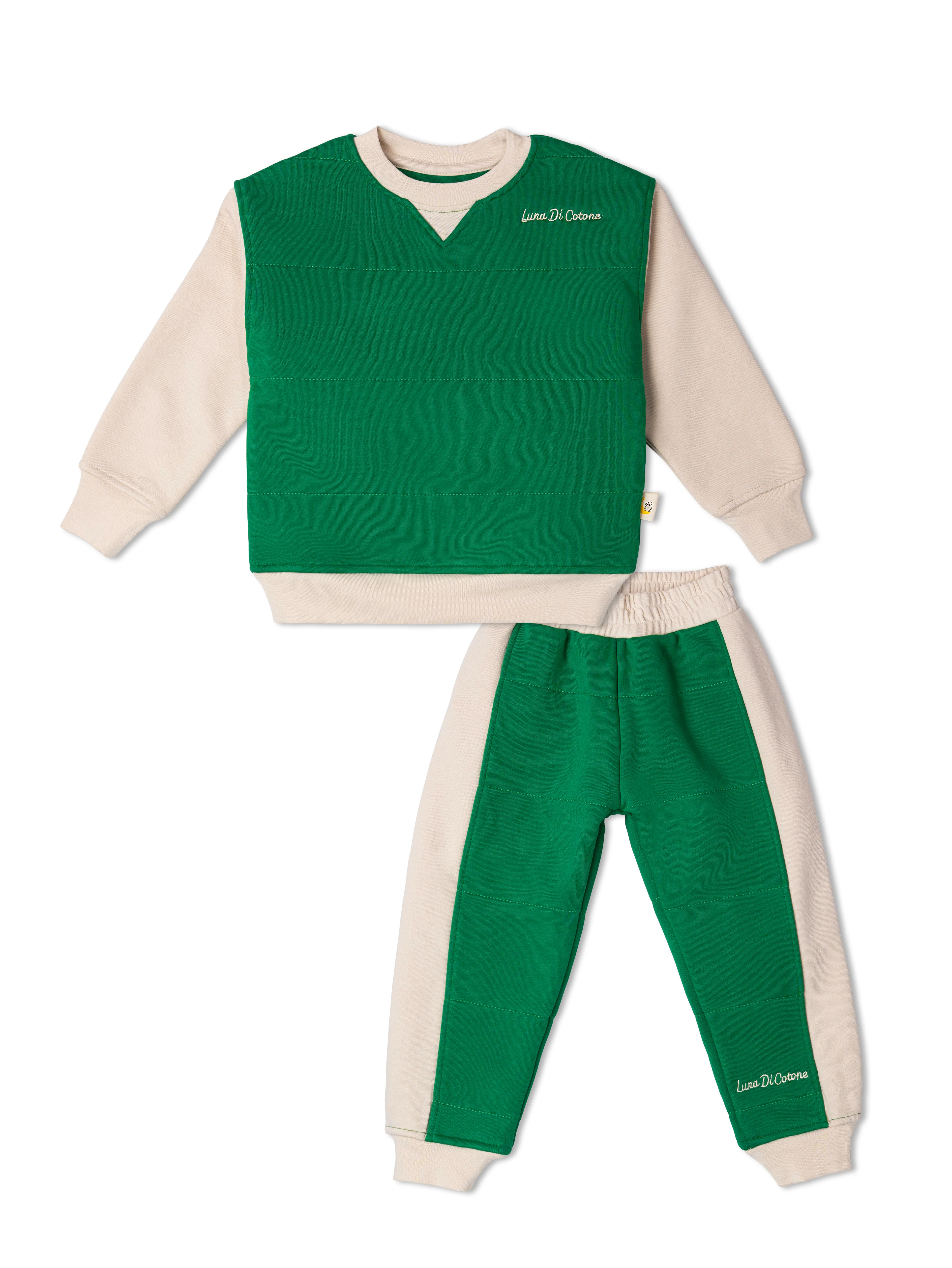 Çam Yeşili 2.0 Tog %100 Pamuk Gece&Gündüz İkili Takım