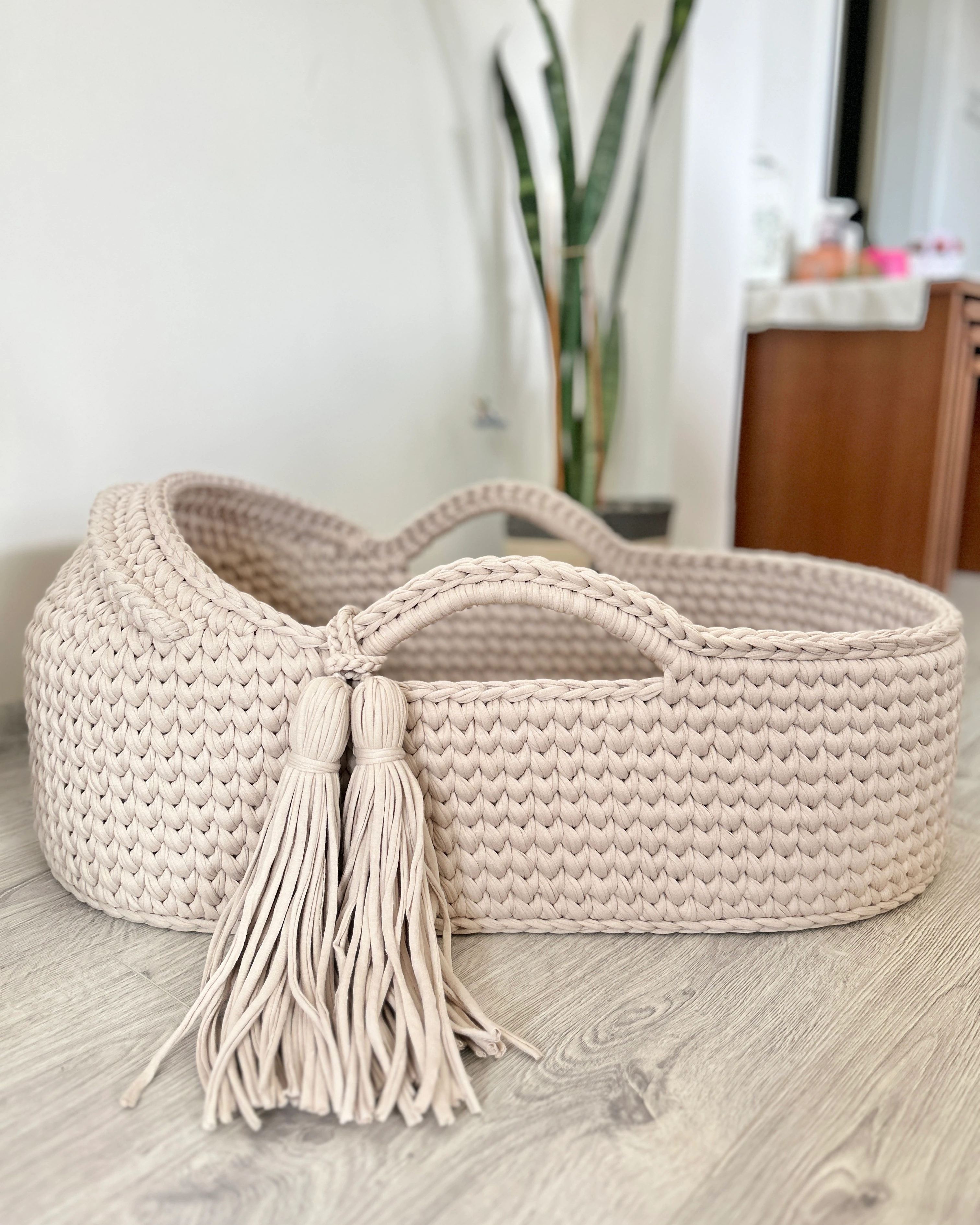 Bebek Puseti Taç Başlık - Kum Beji