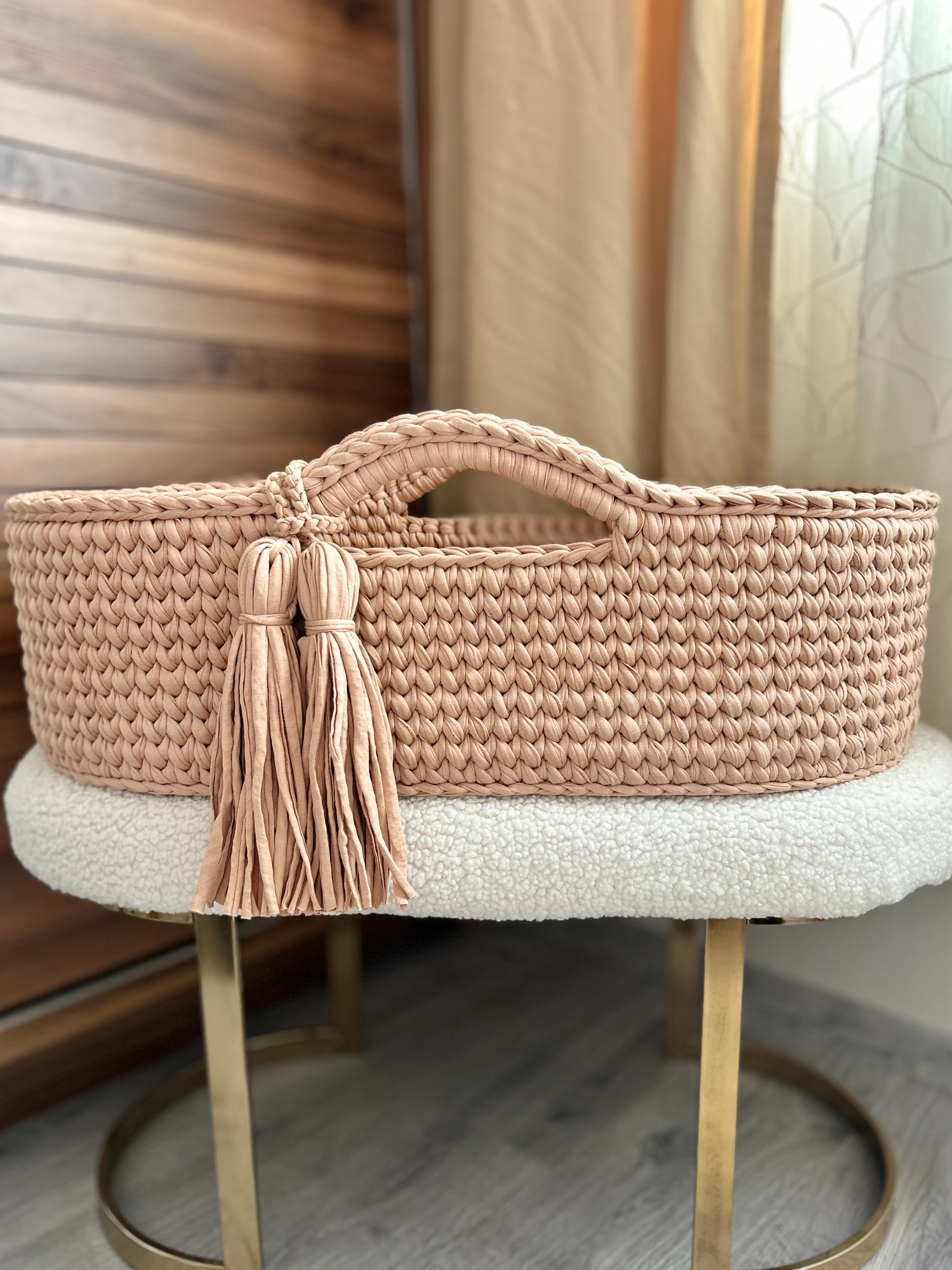 Başlıksız Örgü Bebek Puseti - Sütlü Kahve