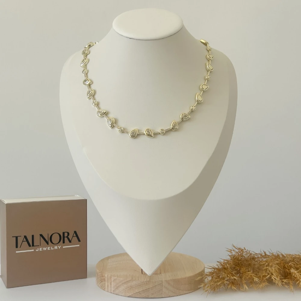 Damla Zirkon Taşlı Kolye