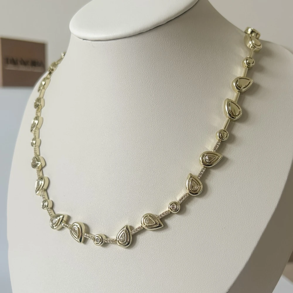 Damla Zirkon Taşlı Kolye