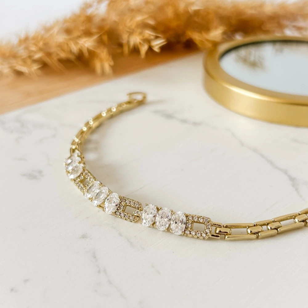 3 lü Baget Zirkon Taşlı Bileklik