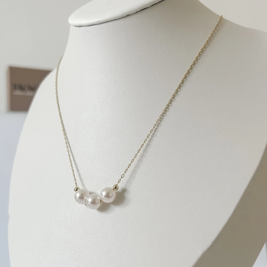 3 lü İnci Zincir Kolye