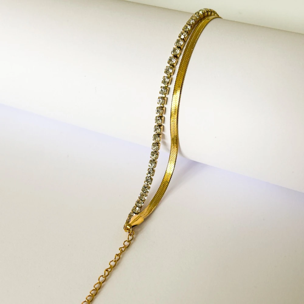 Su Yolu İtalyan Zincirli 2 li Bileklik