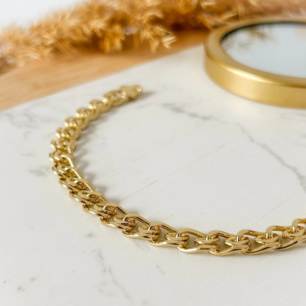 Altın Renkli Zincir Bileklik