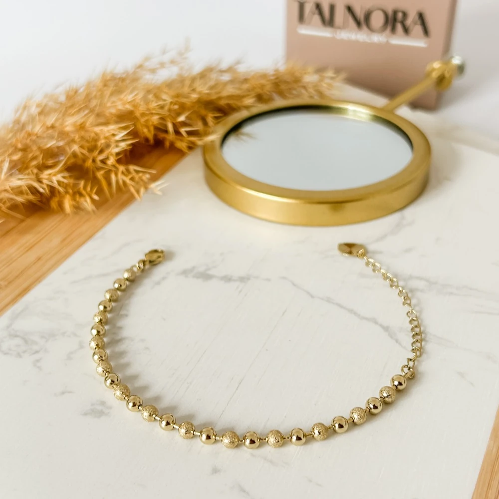 Dorika Desenli Altın Renkli Bileklik