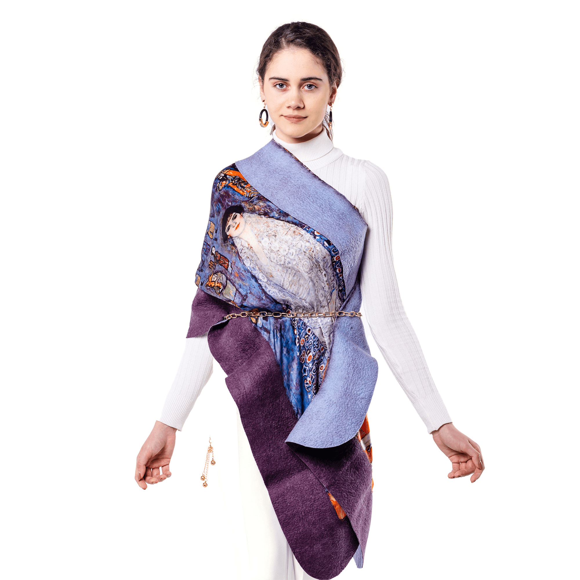 Silk Felt Shawl | Gustav Klimt Barones Elizabeth