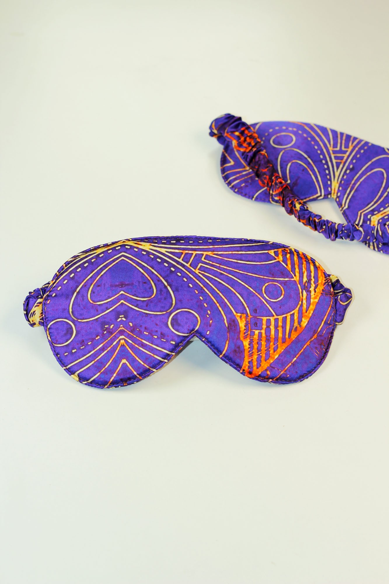 100% Silk Sleeping Mask Eye Patch | Mandala Pattern Purple | Nomads Felt