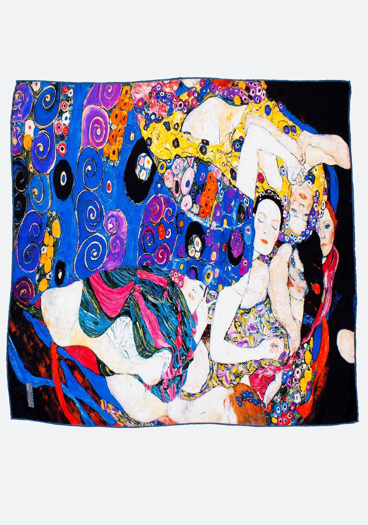 Pure Silk Bandana Scarf | 55x55 cm | Gustav Klimt The Virgins