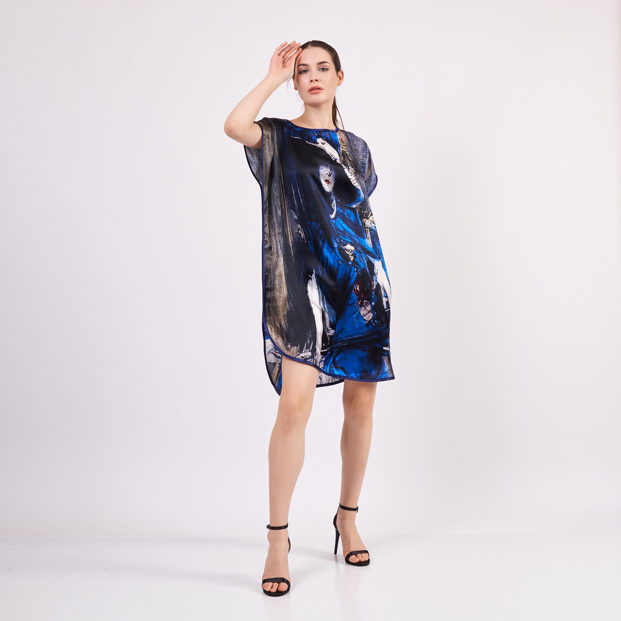 %100 Silk Short Dress | Boldini | Nomads Felt