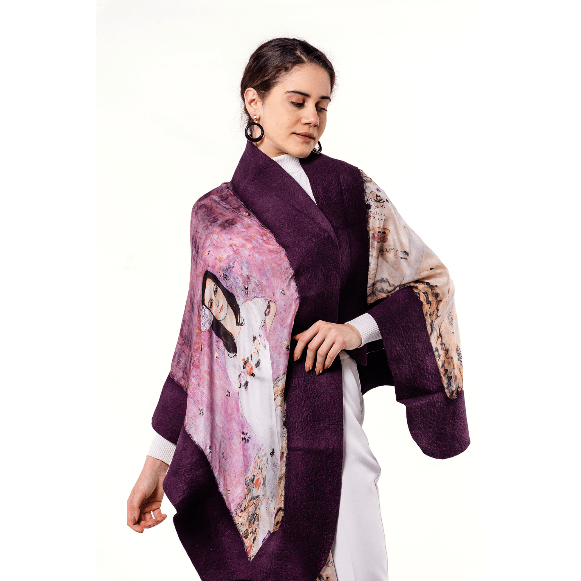 Silk Felt Shawl | Gustav Klimt Mada Primavesi