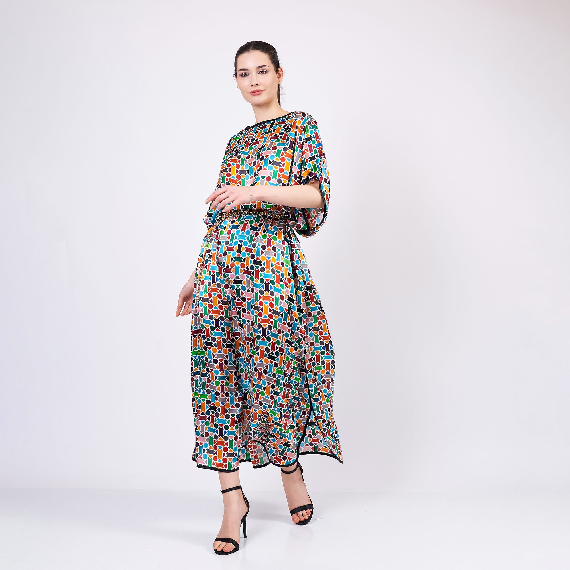 Plus Size Pure Silk Dress | Elhamra Pattern 2