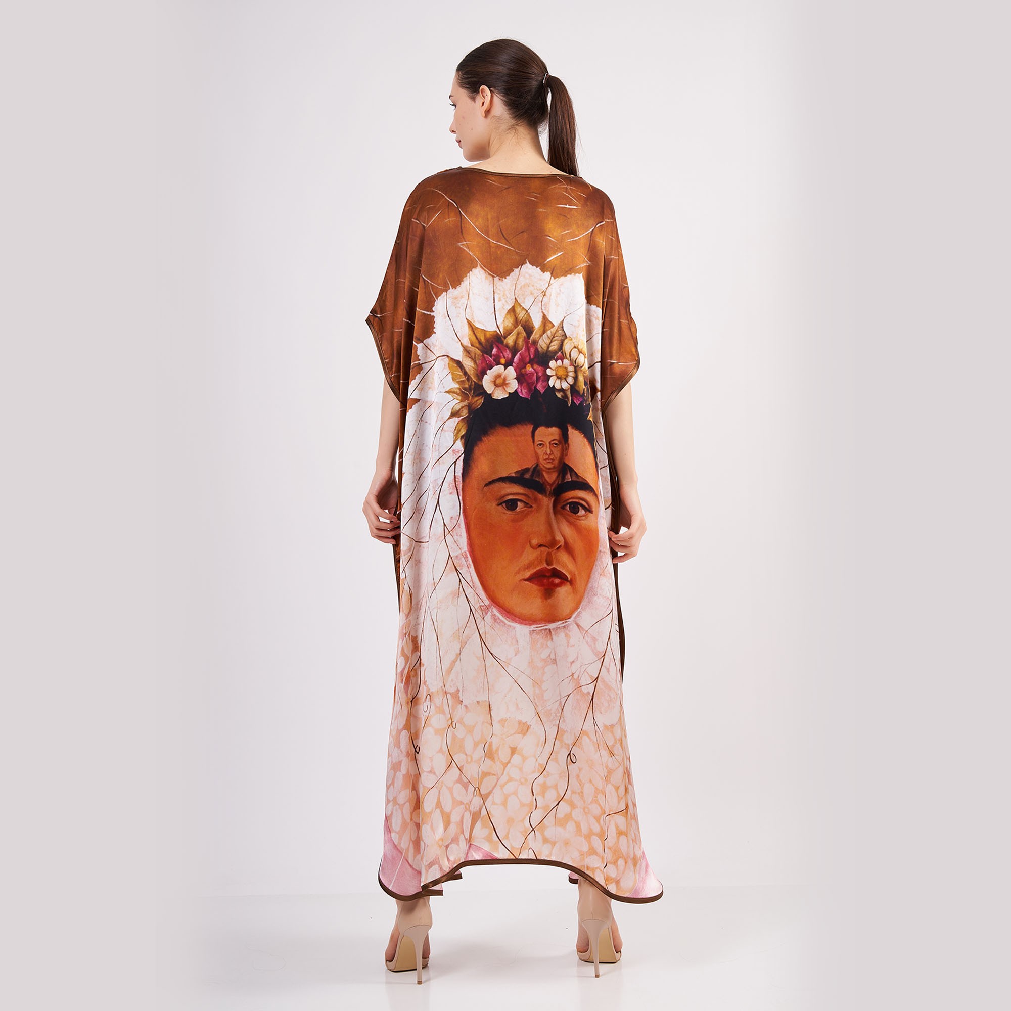 Pure Silk Long Dress | Frida Kahlo 5 | Nomads Felt
