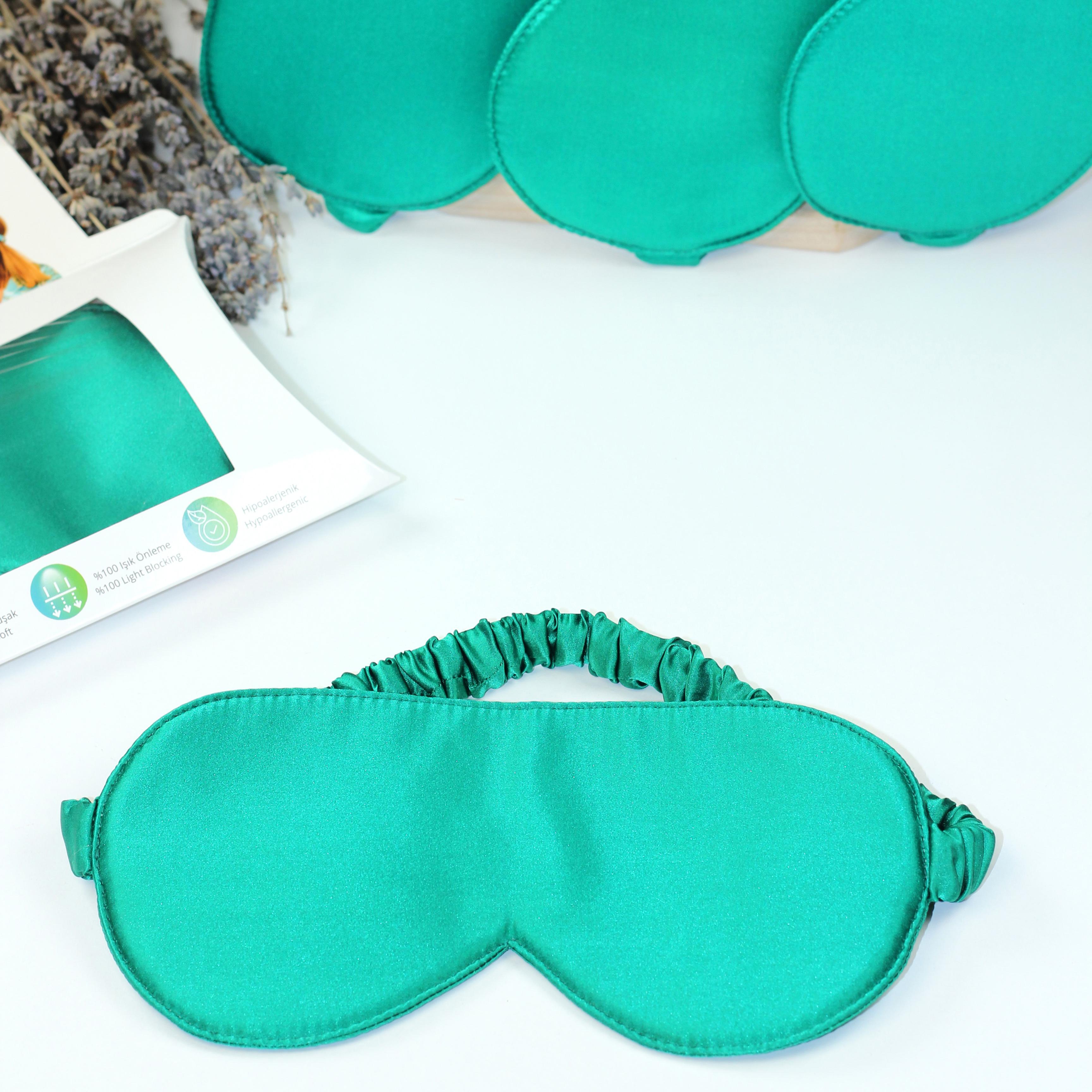  100% Silk Sleeping Mask Eye Patch | Water Green | Nomads Felt