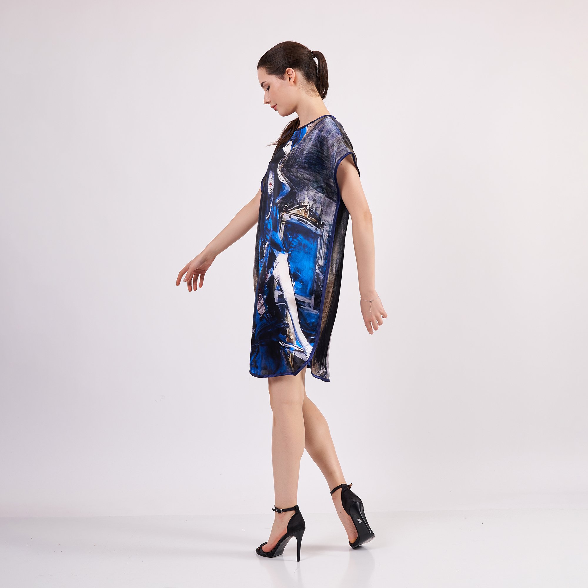 %100 Silk Short Dress | Boldini | Nomads Felt