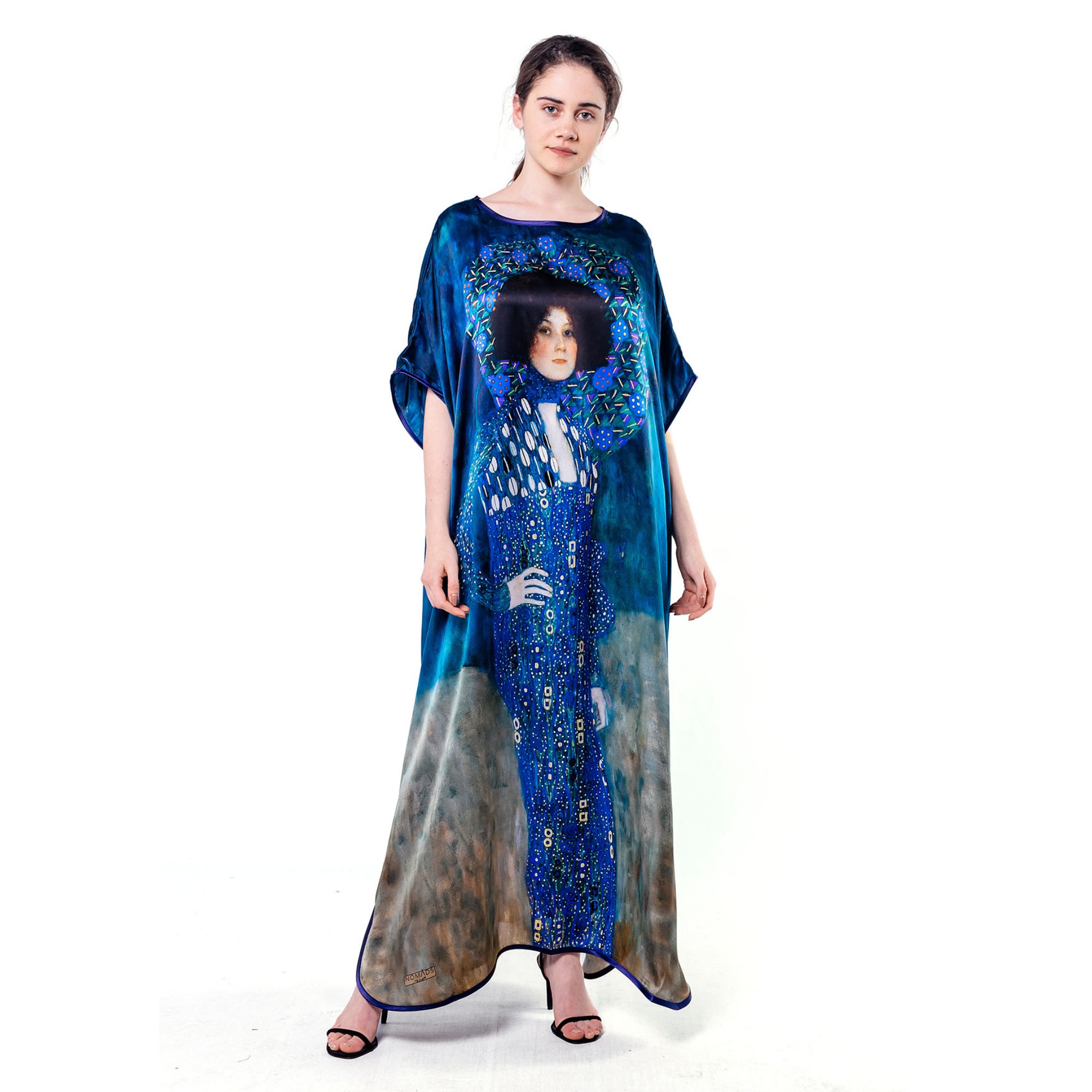 Uzun İpek Elbise | Gustav Klimt Emilie Floge | Nomads Felt 