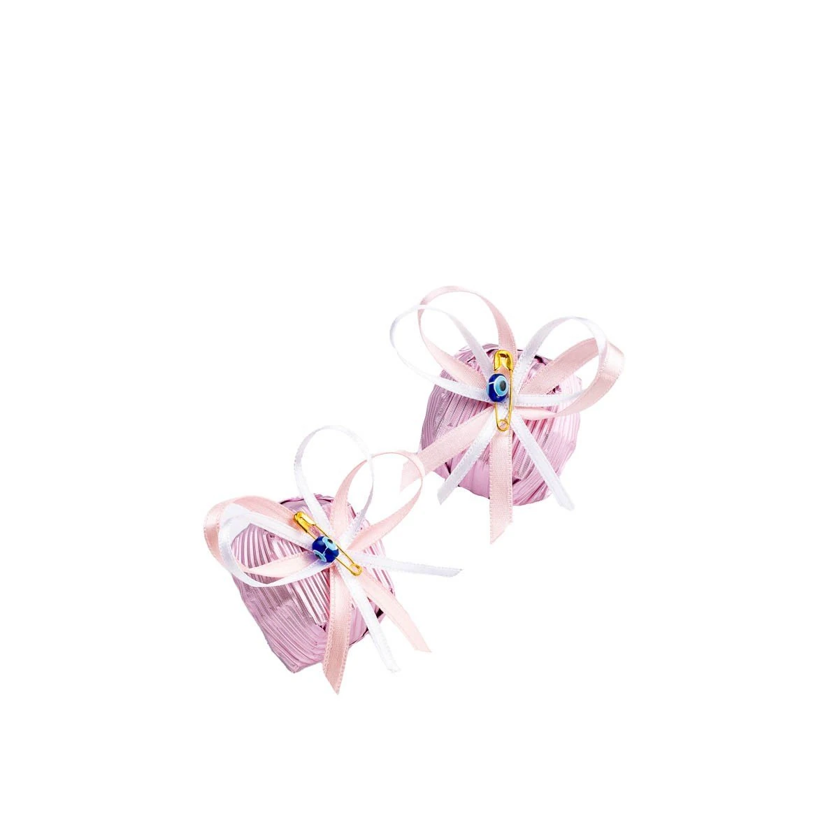 Madlen Dekorlu Nazar Boncuklu  Pembe Kız Bebek Çikolatası