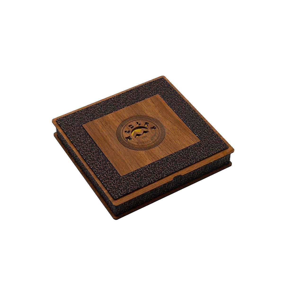 Ahşap Kutu Sargılı Madlen Çikolata Küçük Boy