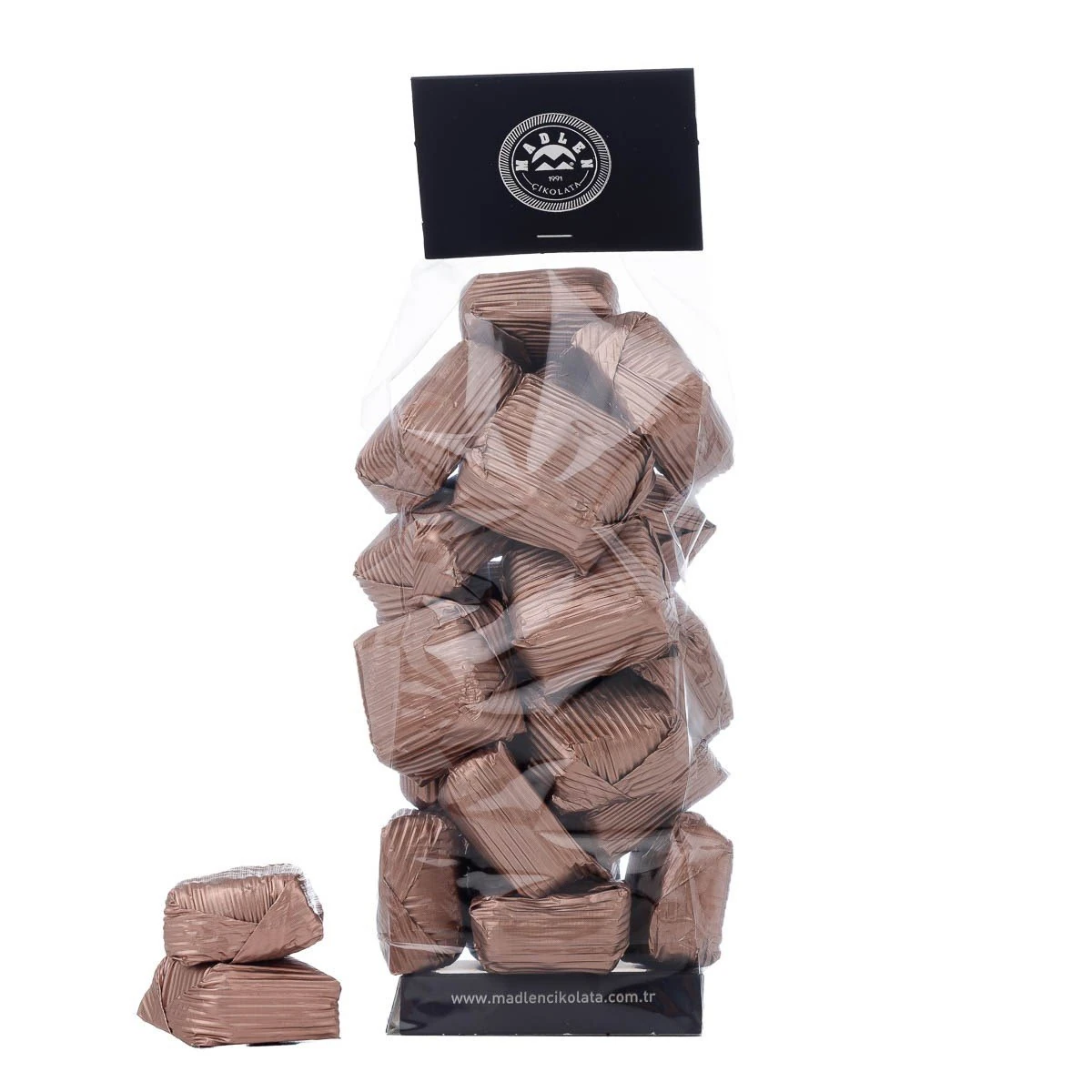 Madlen Bronz Yaldızlı Fındık Üzüm Çikolata 500 gr